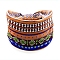 Polyester Boho Stretch Wide Knot Turban Headband, Yoga Head Wraps Elastic Headband for Women and Girls, Orange, 240x150mm