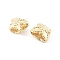 Brass Spacer Beads, Cadmium Free & Nickel Free & Lead Free, Butterfly, Real 14K Gold Plated, 5x6x4mm, Hole: 1.5x1.5mm