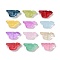 Transparent Glass Beads, Bird, Baking Paint, Mixed Color, 10x20x8mm, Hole: 1.2mm
