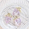 Acrylic Pendants, Strawberry, Violet, 32x23mm