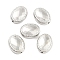 CCB Plastic Beads, Oval, Platinum, 17.5x13x5.5mm, Hole: 1.4mm, about 641pcs/500g
