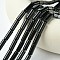 Natural Black Onyx Beads Strands, Tube, Dyed & Heated, bead: 6mmx16mm, hole: 1mm, 25pcs/strand, 15 inch