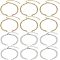 NBEADS 12 Strands 2 Colors Adjustable Bracelet Chain, 2 Style Two-Layer Half-Finished Adjustable Bracelets Extender Chain Stainless Steel Link Bracelets for Jewellery Making DIY Findings