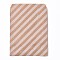 Kraft Paper Bags, No Handles, Food Storage Bags, BurlyWood, Stripe Pattern, 18x13cm