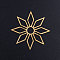 201 Stainless Steel Filigree Joiners, Flower, Golden, 29.5x29.5x1mm