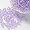 Bicone AB Color Plated Eco-Friendly Transparent Acrylic Beads, Lilac, 4x4mm, Hole: 1mm, about 1660pcs/50g