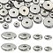 80Pcs 4 Style 304 Stainless Steel Beads, Disc/Flat Round, Stainless Steel Color, 5~10x2mm, Hole: 1.8~2mm, 20pcs/style