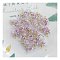 Luminous Glow in the Dark Glass Pendants, Heart Charms, Lilac, 20x15x9mm