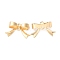 Brass Connector Charms, Cadmium Free & Nickel Free & Lead Free, Bowknot Links, Real 18K Gold Plated, 10x16.5x4mm, Hole: 1mm