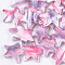 Cellulose Acetate(Resin) Pendants, Star, Lavender Blush, 20~21x22x4.5mm, Hole: 1mm