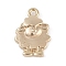 Brass Pendants, Cadmium Free & Nickel Free & Lead Free, Sheep Charms, Real 18K Gold Plated, 16.5x11.5x3mm, Hole: 1.6mm