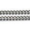 Unwelded Aluminum Curb Chains, Gunmetal, 11x8.4x2.2mm