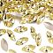 Preciosa® MAXIMA Crystal Fancy Stones, Czech Crystal, 435 14 615 Navette(Horse Eye), Dura Foiling, 80100 Jonquil, 15x7mm