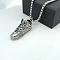 Stainless Steel Sports Shoe Pendant Necklaces for Men, Stainless Steel Color