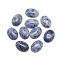 Natural Blue Spot Jasper Cabochons, Oval, 14x10x6mm