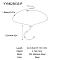 Stainless Steel Star Pendant Y Necklaces for Women, Stainless Steel Color, 15.75 inch(40cm)