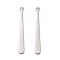 Non-Tarnish 201 Stainless Steel Pendants, Bar, Stainless Steel Color, 31.5x3.5x0.5mm, Hole: 1.4mm