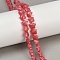 Synthetic Rhodochrosite Beads Strands, Star, 7.5x8x4.5mm, Hole: 0.8mm, about 57pcs/strand, 15.24 inch(38.7cm)