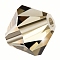 Preciosa® Crystal Beads, Czech Crystal, Bicone(451 69 302 Rondelle), 40010 Black Diamond, 5mm, Hole: 1mm