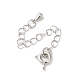 Латунные концы стойки с цепочкой и застежками KK-F873-01P-02-1