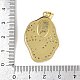 Латунные микро проложить кубического циркония подвески KK-P323-06G-02-3