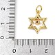 Латунные микро проложить кубического циркония подвески KK-L231-13G-02-3