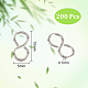 200 шт. застежки-крючки из нержавеющей стали 304 STAS-UN0047-11-3