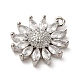 Латунные микро проложить кубического циркония подвески KK-I276-03P-02-2
