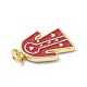 Подвески из латуни с эмалью в стойку KK-B065-18G-02-3