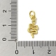Подвески из настоящей 18-каратной позолоченной латуни с фианитами KK-M283-03A-G-3