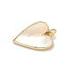 Подвески из латуни из натуральных ракушек KK-L239-049G-01-2