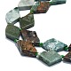 Пряди натуральных диоптазных бусин G-K245-E09-02-3