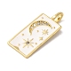 Подвески из латуни и кубического циркония KK-L216-008G-02-2