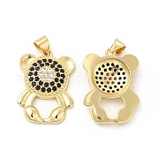 Латунные микро проложить кубического циркония подвески KK-H441-04G