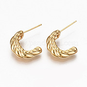 Серьги-кольца из латуни KK-R117-027-NF