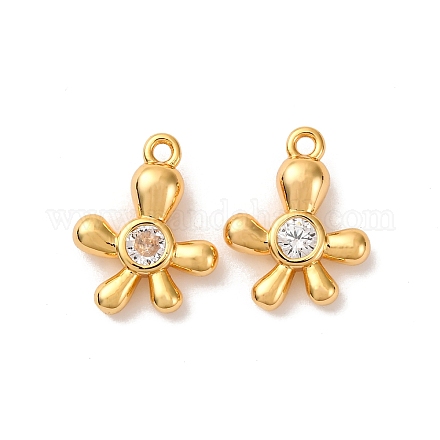 Латунные микро проложить кубического циркония подвески KK-K382-60G-1