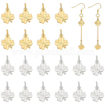 40шт 2 цвета латунные подвески KK-BC0014-04-1