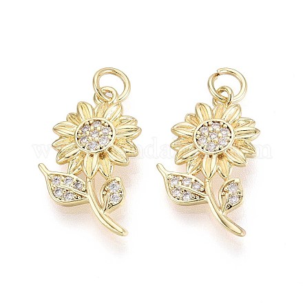 Латунные микро проложить кубического циркония подвески KK-T071-125G-1