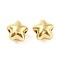 Rack Plating Alloy Beads, Cadmium Free & Nickel Free & Lead Free, Star, Golden, 8x8.5x6.5mm, Hole: 2mm