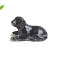 Resin Dog Display Decoration, with Natural Obsidian Chips inside Statues for Home Office Decorations, 48x30mm