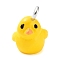 Opaque Resin Pendants, Animal Charms with Platinum Plated Iron Loops, Chick, 15x10x8mm, Hole: 1.8mm