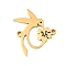 304 Stainless Steel Pendants, Real 18K Gold Plated, Laser Cut, Bird, 18.5x16.5x1.5mm, Hole: 1.2mm