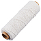 Cotton Twisted Cord, Round, Old Lace, 1mm, about 218.72 Yards(200m)/Roll