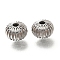 Brass Beads, Cadmium Free & Nickel Free & Lead Free, Flat Round, Real Platinum Plated, 8.5x6mm, Hole: 2mm