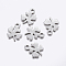Tarnish Resistant 304 Stainless Steel Charms, Clover, Stainless Steel Color, 10.5x8x1mm, Hole: 1.2mm