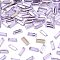 Preciosa® MAXIMA Crystal Fancy Stones, Czech Crystal, 435 26 212 Baguette, Dura Foiling, 20310 Violet, 4x2mm