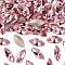Preciosa® MAXIMA Crystal Fancy Stones, Czech Crystal, 435 14 615 Navette(Horse Eye), Dura Foiling, 70020 Light Rose, 15x7mm
