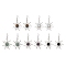 Gemstone Dangle Earrings, with 304 Stainless Steel Earring Hooks and Alloy Findings, Sun, 73.5x46.5mm