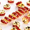 Brass Grade A Rhinestone Spacer Beads, Golden Plated, Rondelle, Nickel Free, Light Siam, 8x3.8mm, Hole: 1.5mm