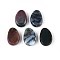 Natural Indian Agate Pendants, Teardrop Charms, 29.5~30.5x19.5~20.5x8~11mm, Hole: 2~3mm